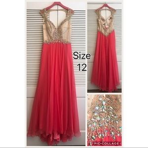 Mac Duggal Pink Evening Gown